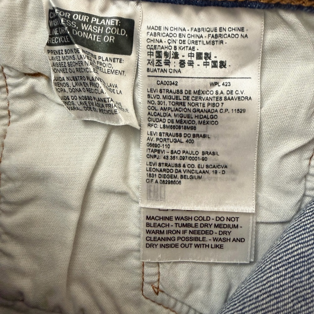 Levi’s 501 High Rise Denim Cutoff Shorts Medium Wash Size 24, button fly NWOT - Picture 5 of 7